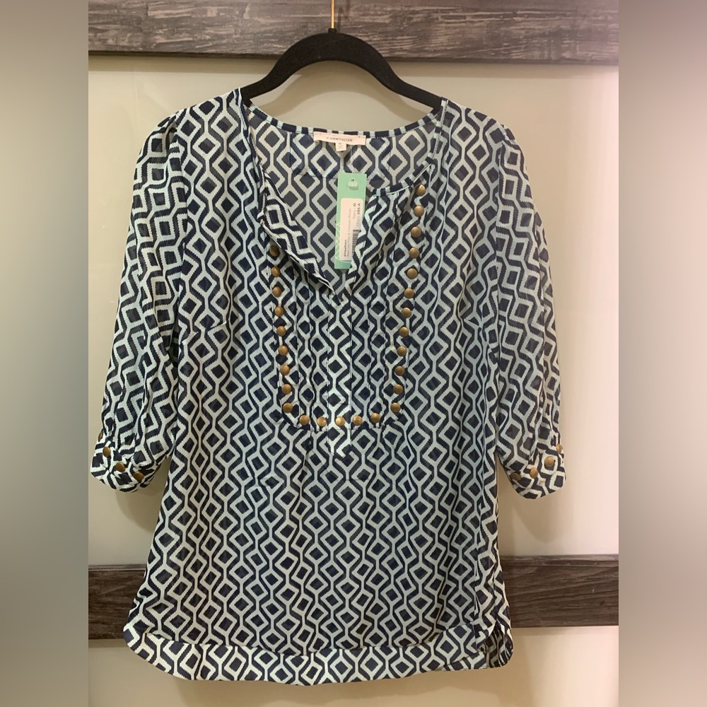 41 Hawthorn- Stitch Fix - Moni Geo Print & Camisole Blouse. NWT- size Medium